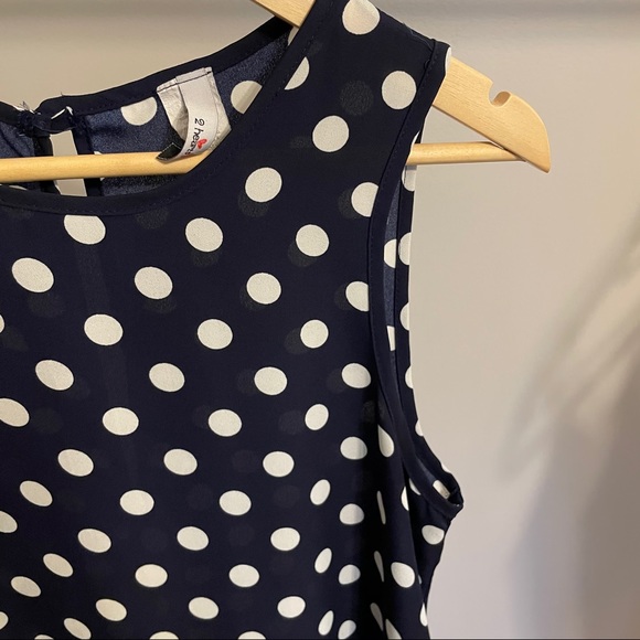 Blue and White Polka Dot Dress - Picture 4 of 5